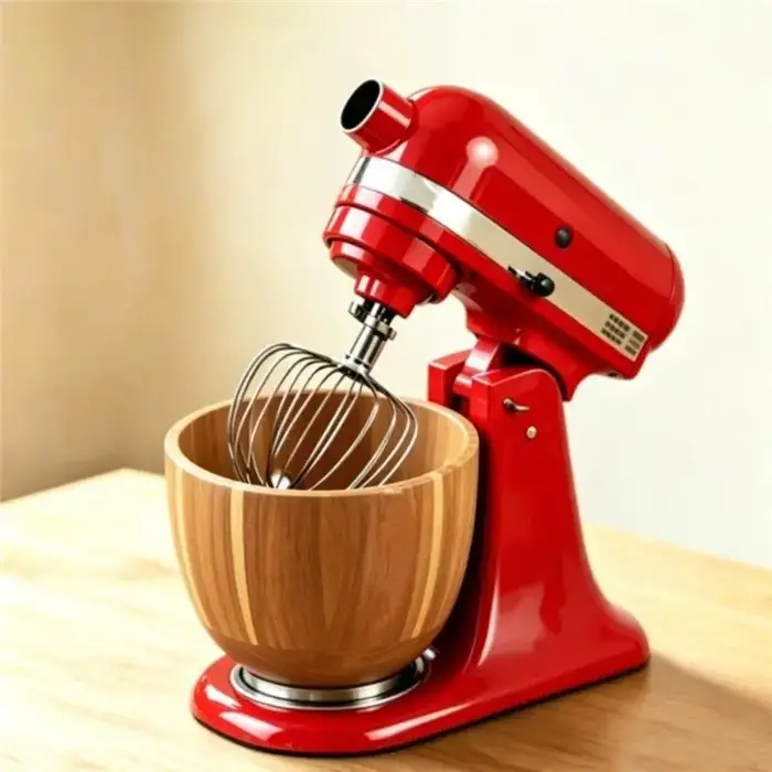 Bol mélangeur en bois pour batteurs sur socle Kitchenaid 4