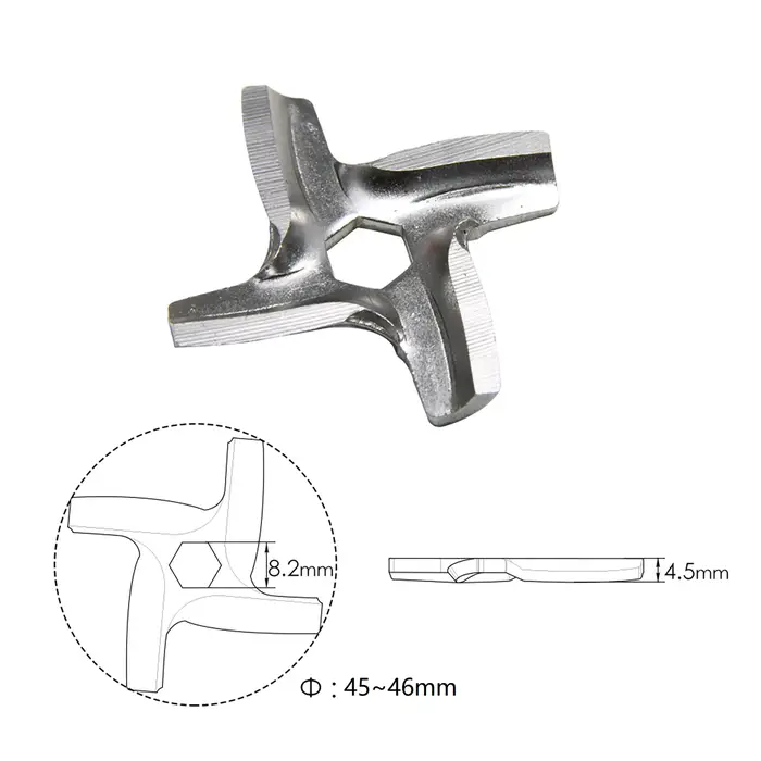 Lame de Hachoir à Viande TASP MS-0926063 Pièces de Rechange pour Moulinex HV2 HV3 HV4 HV6 DKA1 DKA2 Vitek VS010 VT-3610 3611 1PC