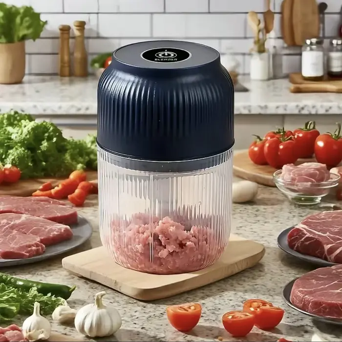 Mini hachoir à ail électrique sans fil rechargeable par USB, hachoir à légumes, hachoir à ail, hachoir alimentaire, gadgets de cuisine, nouveauté