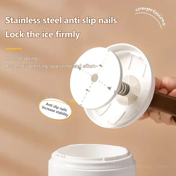 Machine à glace rasée, Mini broyeur à glace rasé à commande manuelle