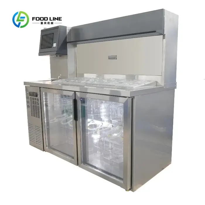 Machine à Bubble Tea Intelligente Entièrement Automatique 1100W Personnalisée pour Usine – Équipement et Fournitures pour Magasin de Thé au Lait et Boba