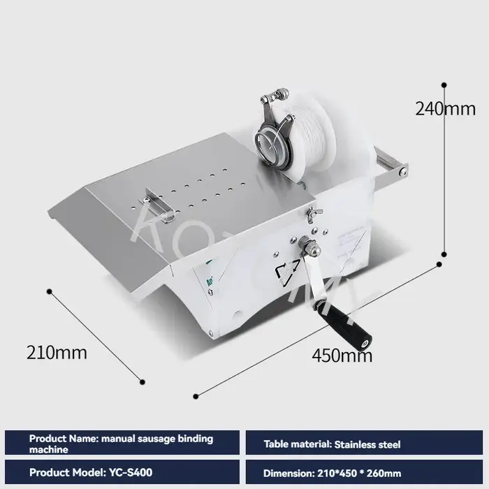 Machine électrique manuelle de torsion de saucisses, 220V, noueur, outils de Salami ménagers commerc