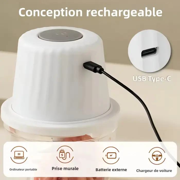 Hachoir Électrique Sans Fil
