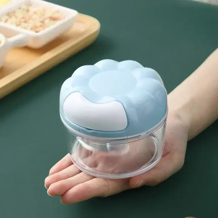 Mini hachoir à ail et oignon manuel multifonctionnel pour cuisine