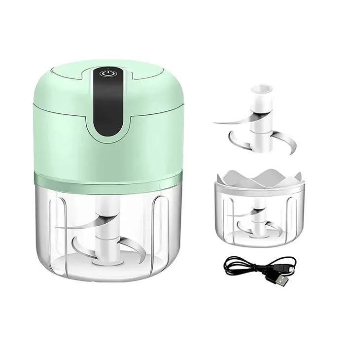 Hachoir à viande électrique Compact, Mini hachoir à ail, robot culinaire portatif, hachoir sans fil