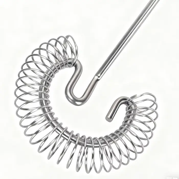 Fouet à spirale en acier inoxydable