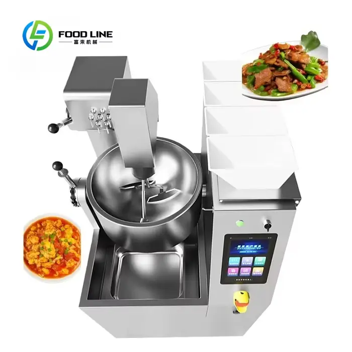 Machine de cuisson automatique intelligente, robot de cuisine multifonctionnel pour sautés, équipeme