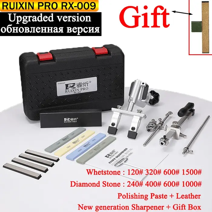 RUIXIN PRO RX 009 Machine à aiguiser les couteaux à Angle fixe professionnel barre de diamant pierre