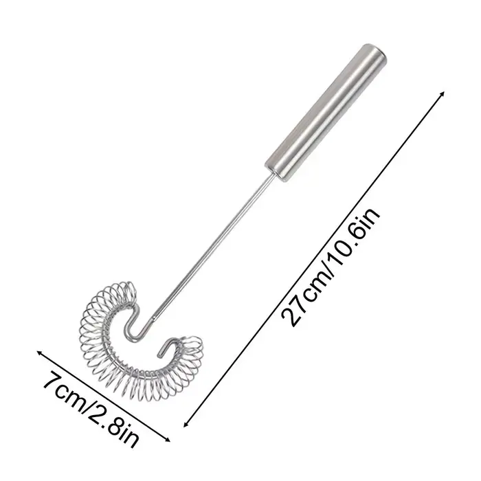 Fouet à spirale en acier inoxydable, batteur à œufs efficace et mélangeur, fouet à fil robuste pour 