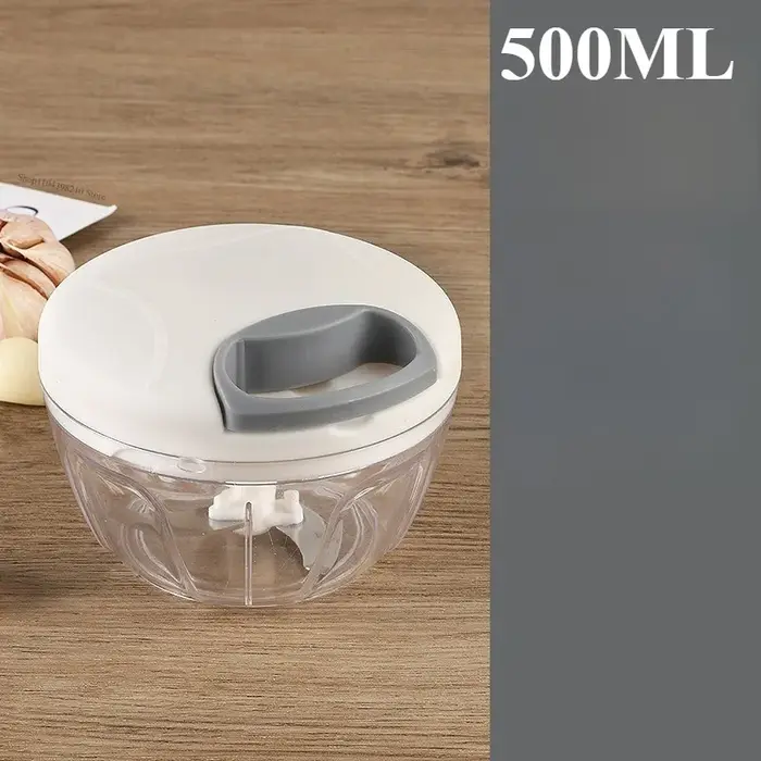 Hachoir manuel à corde, robot culinaire, broyeur, machine à salade, coupe-ail et oignon, accessoires