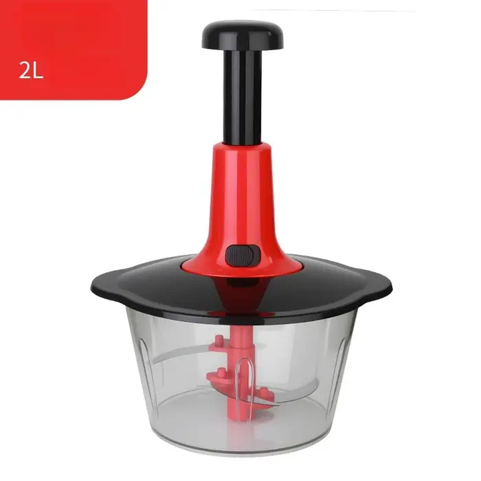 Robot culinaire manuel multifonctionnel avec protection de lame, facile à nettoyer, poignée ergonomi