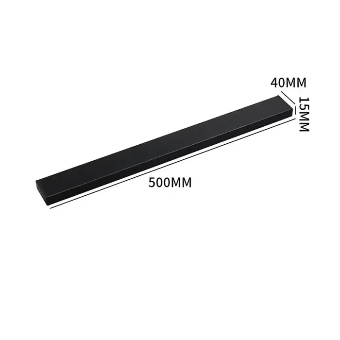 Porte-couteau magnétique noir en acier inoxydable 304