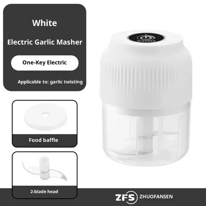 Presse-ail électrique Portable, Mini robot culinaire, hachoir à légumes, hachoir à viande pour usage