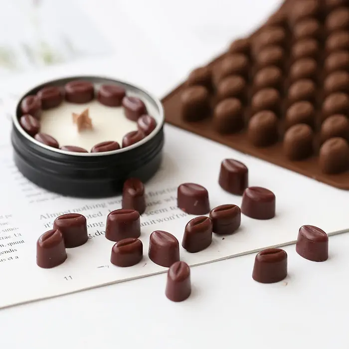 Moule à chocolat en forme de grains de café