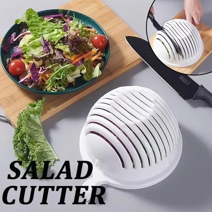 Coupe-salade de légumes bol de coupe tranches de fruits