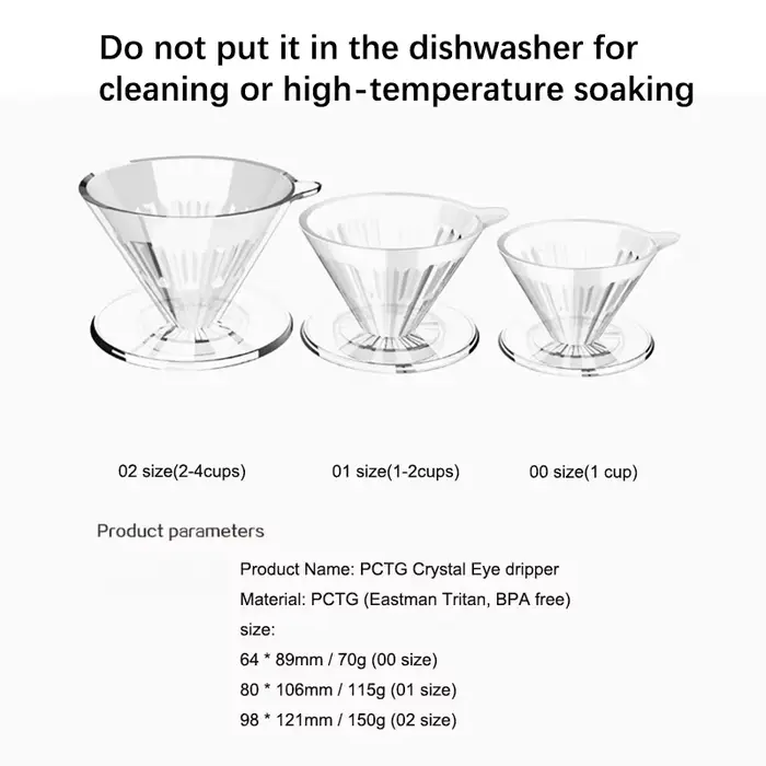 TIMEMORE PCTG cristal oeil goutte à goutte café goutte à goutte verser sur cafetière conique café fi
