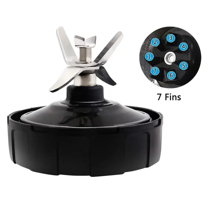 Lame flacon de remplacement pour mélangeur Nutri Ninja, 7 ailettes, BL2012,BL2013,BL480D,BL481,BL486