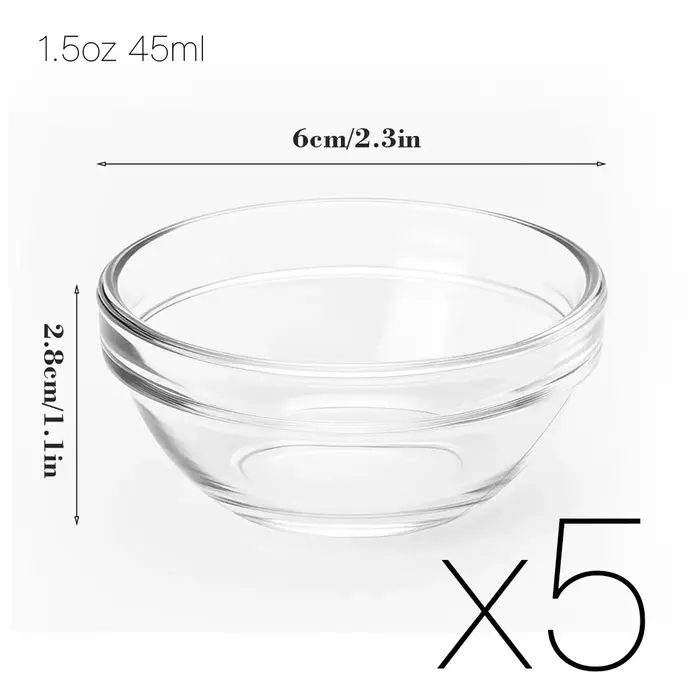 Bol en verre multifonctionnel pour gâteaux, résistant aux hautes températures, pour pouding, gelée, 