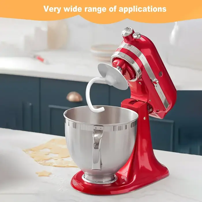 Crochet à pâte revêtu KitchenAid, compatible avec les mélangeurs sur socle K45dh KitchenAid KSM90, K