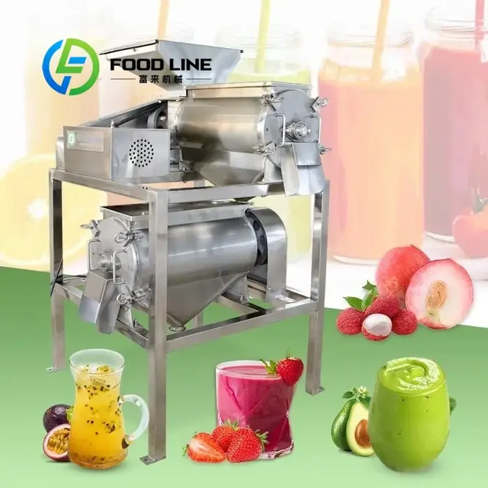 Pulpeur de mangue et de sourire, fruits de raisin, finisseur de framboises, confiture de pulpe de goyave, Machine pour fabriquer des purée de pommes