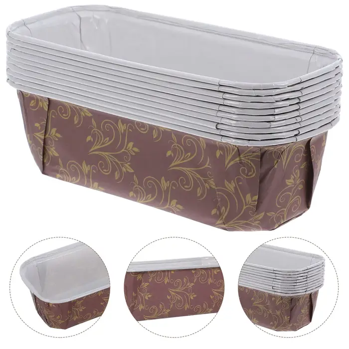 10 pièces gâteau tasse casseroles pain parchemin doublures Panettone papier moule grille-pain four cuisson