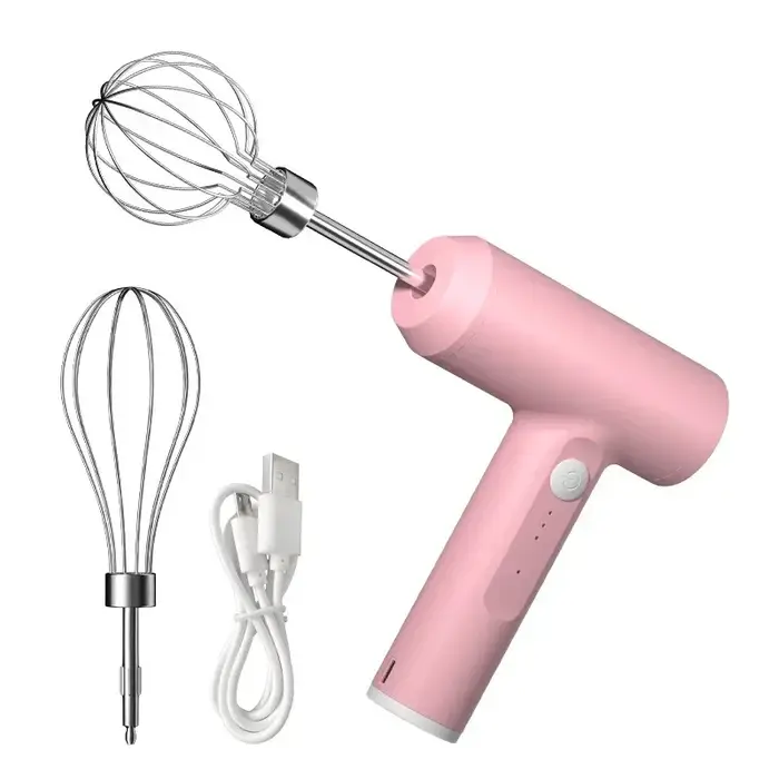 Batteur à oeufs électrique fouet alimentaire portable Rechargeable 3 vitesses