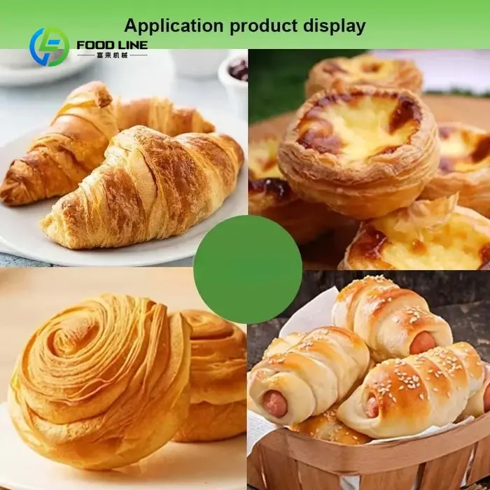 Laminoir à pâte manuel et automatique réversible personnalisé pour croissants
