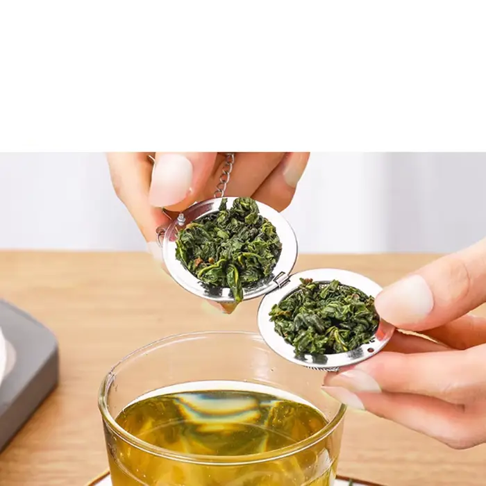 Boule de thé à épices en acier inoxydable, infuseur à thé, sphère de verrouillage, passoire à maille