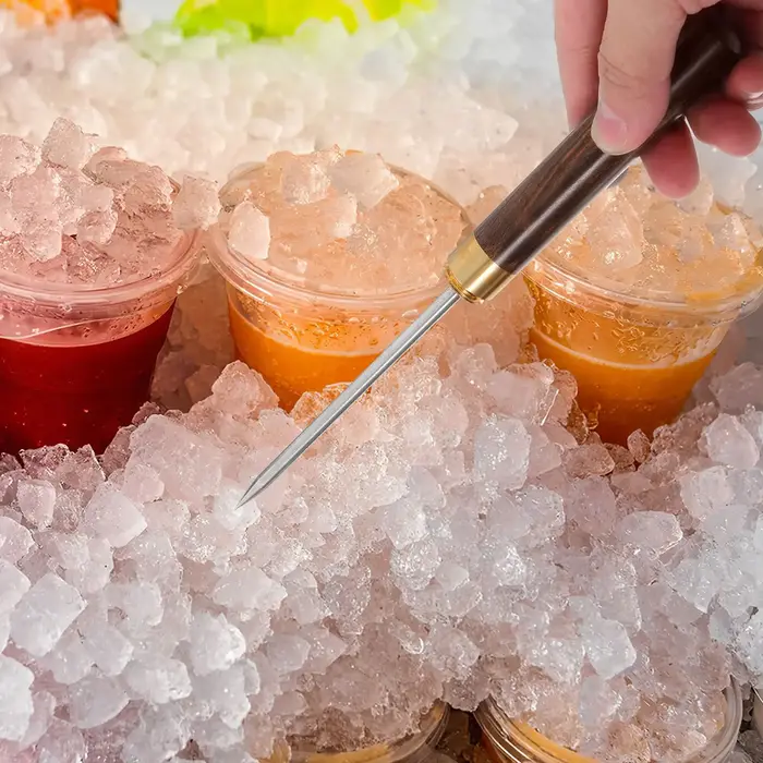 Pic à Glace en Acier Inoxydable avec Ciseau à Glace