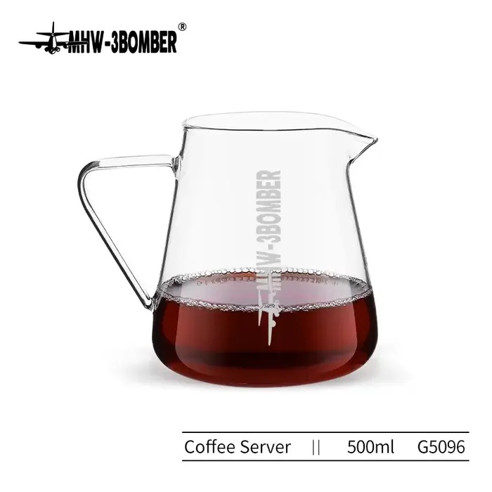 3BOMBER 500ml Pot à café en verre
