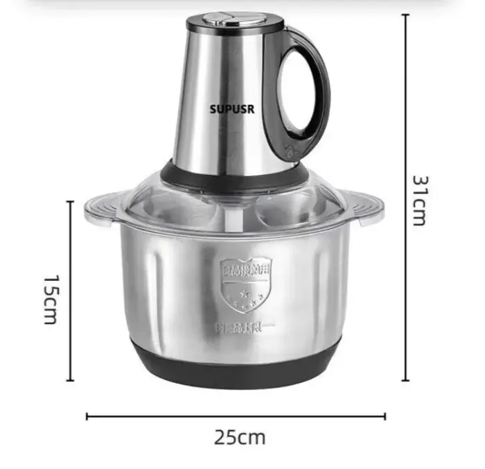 Hachoir à viande électrique 5L en acier inoxydable