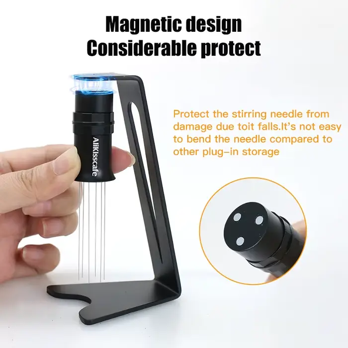 Distributeur d'aiguilles à café WDT Tools 2.0, agitateur réglable, niveleur de poudre magnétique pou