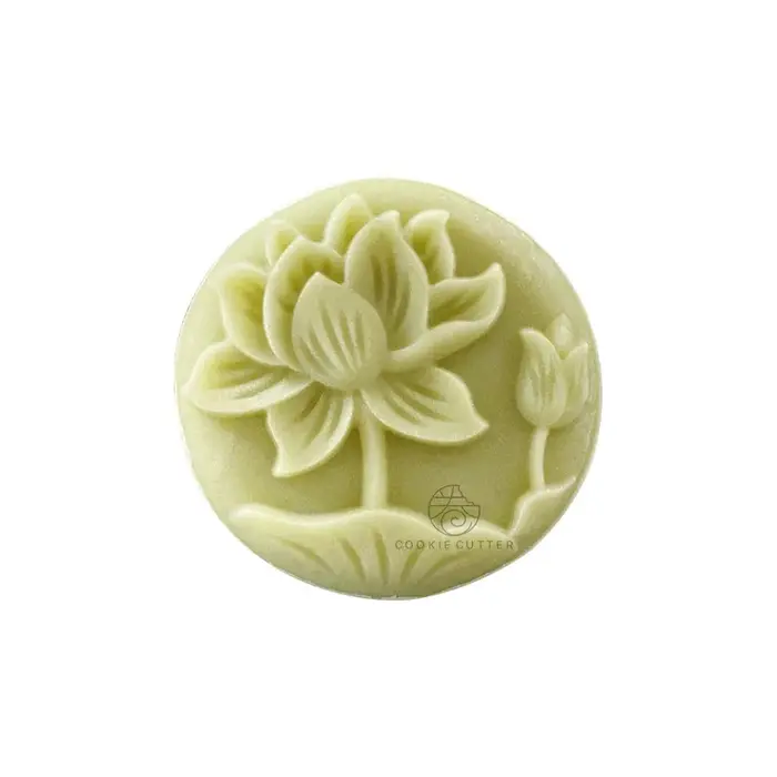 Moule à gâteau de lune rond en forme de fleur, style pastChevchinois, pression à la main 3D, outils