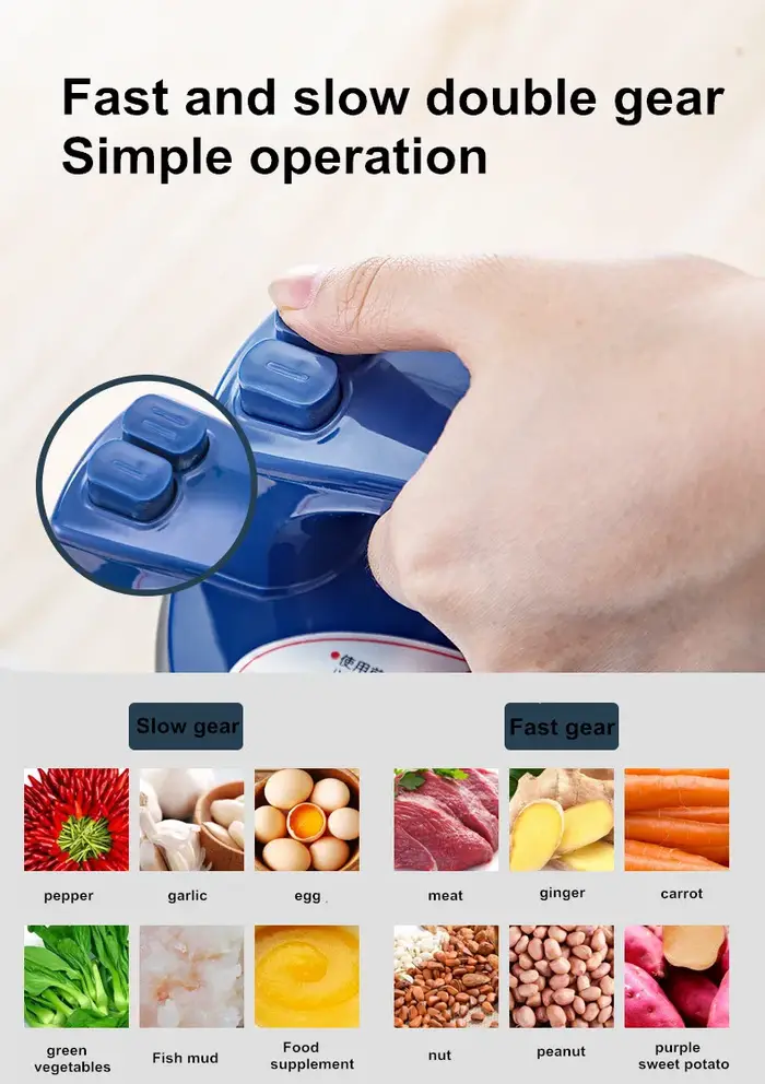 Hachoir à viande commercial en acier inoxydable
