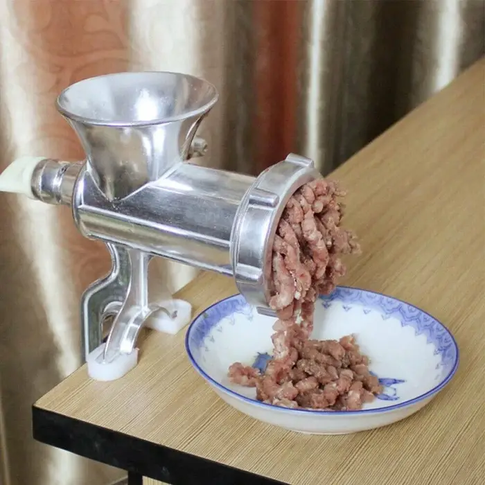 Hachoir à viande manuel réglable