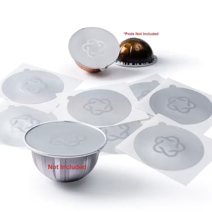 Icafilas jetable Nespresso Vertuo café Capsule joint feuilles d'aluminium crème café filtre couvercl