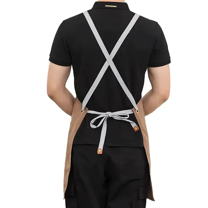 Tablier de cuisine imperméable, tablier de cuisine professionnel, uniforme de travail de serveur de 
