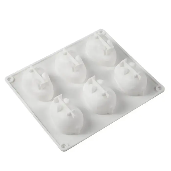 Moules à gâteaux lapin 3D en Silicone, moules de décoration de cuisson pour la cuisson de Mousse à D