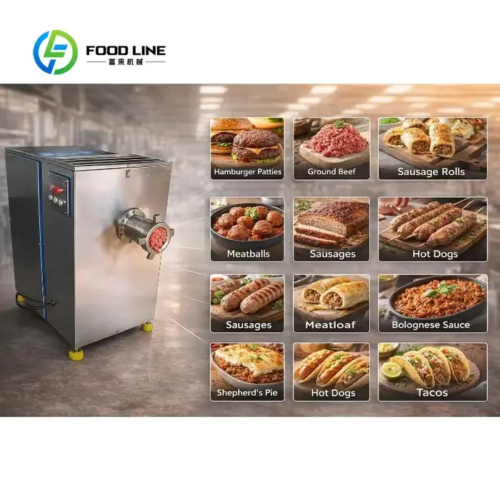 Broyeur à viande congelée commercial haute puissance personnalisé