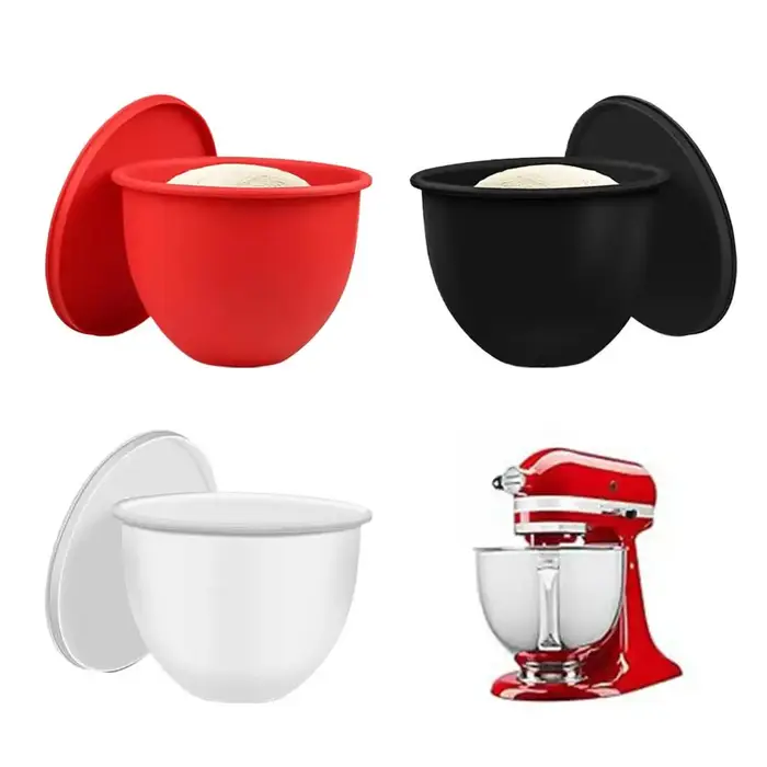 Revêtement de bol en Silicone avec couvercles