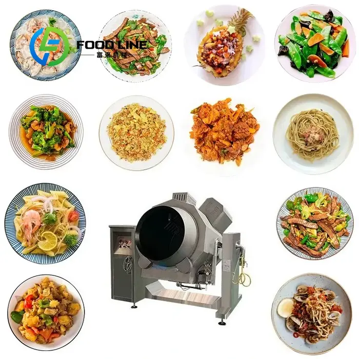 Robot de cuisson automatique intelligent personnalisé pour la préparation de riz frit