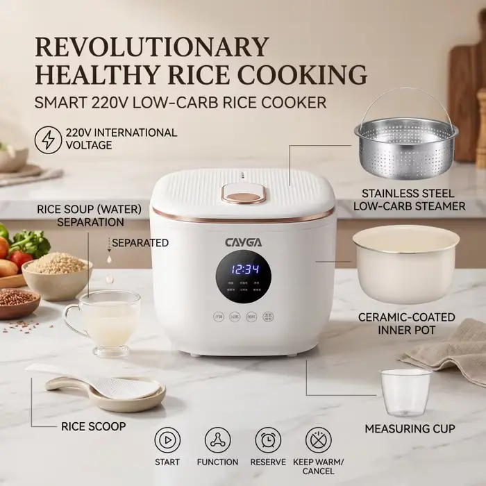 Cuiseur à riz électrique numérique intelligent multifonction 3L