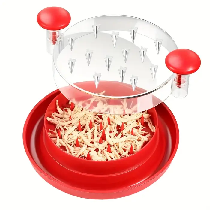 Hachoir à poulet amélioré avec couvercle transparent et base antidérapante, machine à déchiqueter la