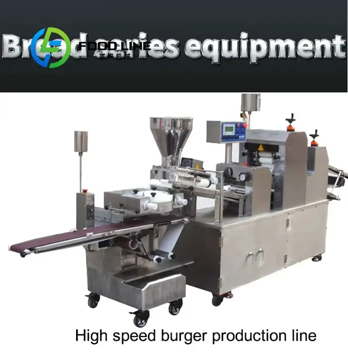 Machine automatique de fabrication de petits pains de hamburger à pain court