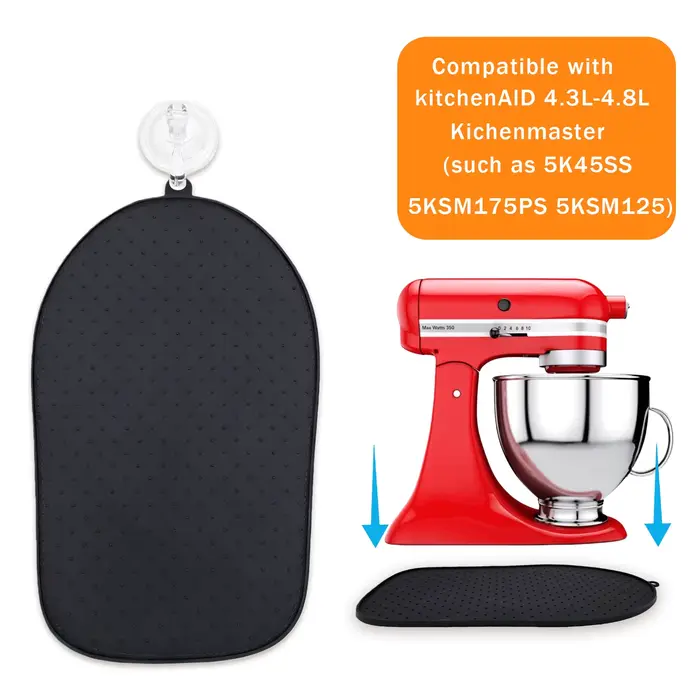Tapis coulissant pour robot culinaire KitchenAid : base antidérapante et sous-couche de protection pour série Artisan 4