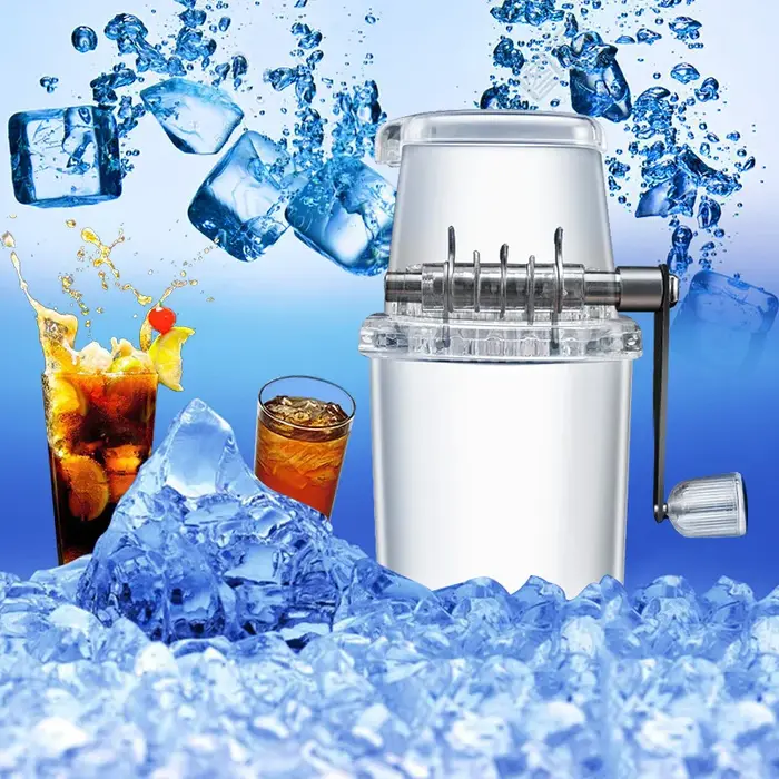 Petit broyeur à glace manuel domestique