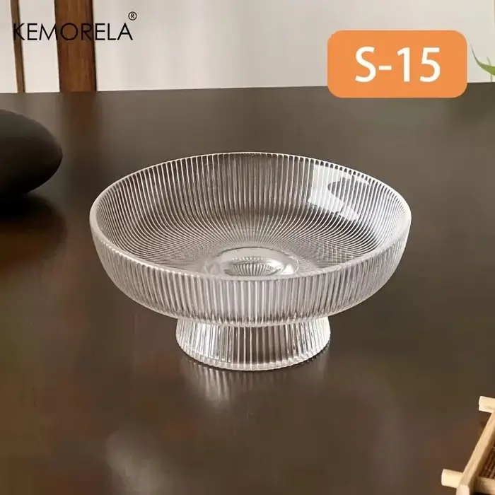 Bol à fruits en verre élégant