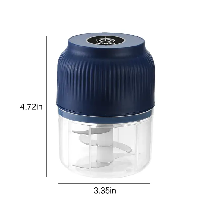  Hachoir à ail électrique 300 ml, broyeur alimentaire rechargeable, mini hachoir à légumes portable