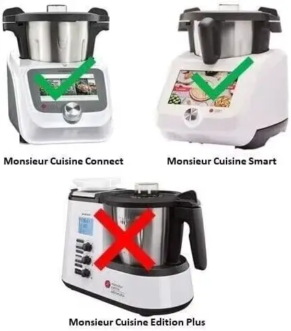 2 connecteurs de guide-lame et coupleurs d'axe d'embrayage pour Monsieur Cuisine Connect
