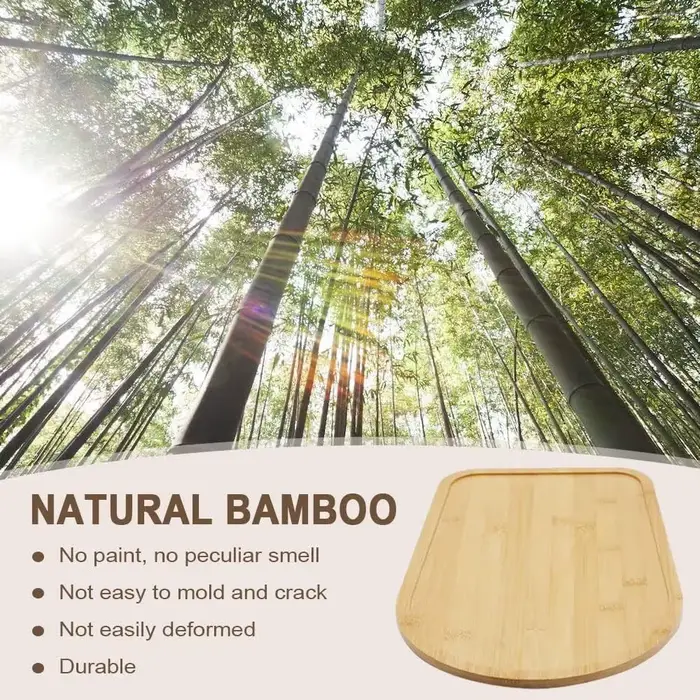 Tapis de déplacement en bambou pour robot culinaire avec 4 glissières